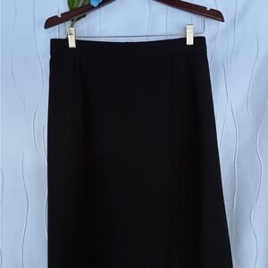 dressbarn Classic Black A-Line Skirt